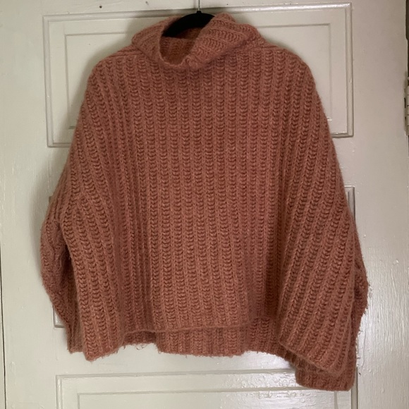 Free People Fuzzy Fox Sweater in Papaya - Picture 7 of 10